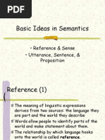 Basic Ideas in Semantics