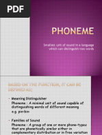 PHONEME and ALLOPHONE