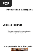 Introduccion A La Tipografia