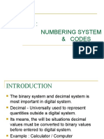 Topic 2:: Numbering System & Codes