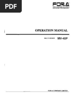 MV-40P User Manual