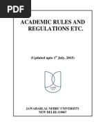 JNU-Academic Rules Regulations