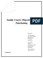 Family Courts - Objectives and Functioning