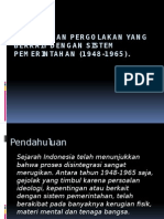 Konflik Dan Pergolakan Yang Berkait Dengan Sistem Pemerintahan Tahun 1948-1965