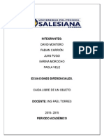 Informe Ecuaciones Difernciales Modelo Matematico