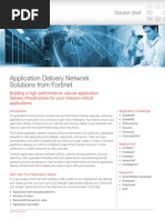 Application Delivery Network Solutions From Fortinet