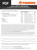 Taurus USA Rebate Form - FINAL - 20150831