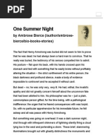 One Summer Night by Ambrose Bierce