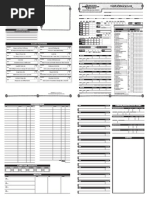 Swashbuckler Character Sheet