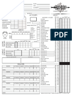 Dungeons and Dragons Character Sheet