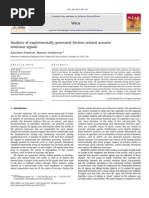 Analysis of Experimentally Generated Friction Related Acoustic Emission Signals