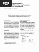 Kinetics and Reaction Mechanism of Fenton's Reagent Initiated Graft Copolymerization of Acrylonitrile Onto Sodium Alginate