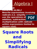 Unit 1 Simplifying Radicals and Operations With Radicals