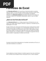 Fórmulas de Excel