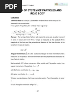 11 Physics Notes 05 Motion of System of Particles and Rigid Body