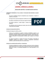 Conclusiones - Módulo 5, Sesión 1: Tema: Enfoque de Indagación Científica Y Alfabetización Científica