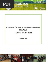 Pladeco Cunco 2014 - 2018