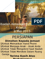 Kebaktian Kenaikan Tuhan Yesus Kristus