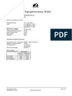 Antenna Unit, 6 FT High Performance, 18 GHZ: Product Number Waaf00105/41 Product Version R2 Electrical Specifications