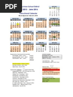 Lusd 2015-16 Instructional Calendar