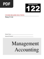 Management 122 Course XXXXZAXReader - Rev J - Solutions