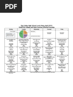 Star Valley High School Lunch Menu April 2010 Grab'N'Go Salads and Sack Lunches Offered Everyday