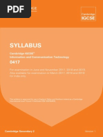 Ict Syllabus