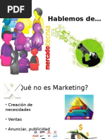 Hablemos de Mercadotecnia