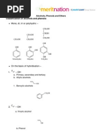 Alcohols, Phenols and Ethers