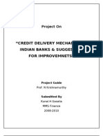 Credit Delivery Mechanism in India