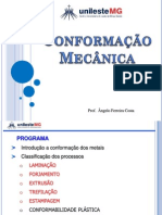 Aula 01 - Introdução Conformação Mecânica