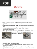 Ducts Design For Air Condidtioning