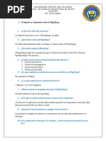 Preguntas y Respuestas Sobre El Big Bang