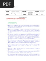 Laboratorio 1 - Practica INTERES SIMPLE