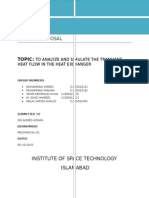 Heat and Mass Transfer Lab: Project Proposal