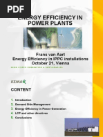 Energy Efficiency in Power Plants