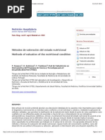 Nutrición Hospitalaria - Métodos de Valoración Del Estado Nutricional