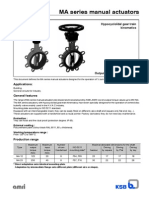 MA Series Manual Actuators: Hypocycloïdal Gear Train Kinematics