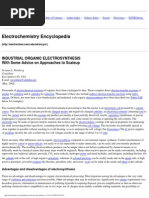 Electrochemistry Encyclopedia - Industrial Organics