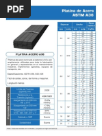 Platinas de Acero A36