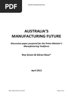 Australia's Manufacturing Future