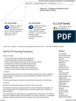 CM PE 910 Planning Procedure 