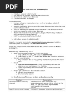 Zee's Autoimmunity, Basic Concept and Examples