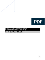 Test de Kolb, Estilos de Aprendisaje