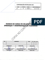 Manejo de Carga en Helicopteros Embarque y Desembarque de Pasajeros