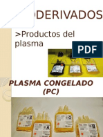 Hemoderivado: Plasma Congelado