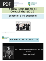 NIC 19 Beneficios A Los Empleados