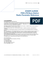 ZXSDR UniRAN (V3.10.20) FDD-LTE Base Station Radio Parameter Reference