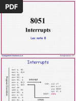 Interrupts: Lec Note 8