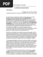 El Proceso de Investigacion, Carlos Sabino